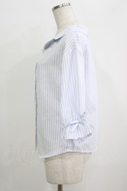 画像2: F&A / オフショル開衿5分袖シャツ Free OFF×BLUE H-25-09-21-052-LO-BL-NS-ZH