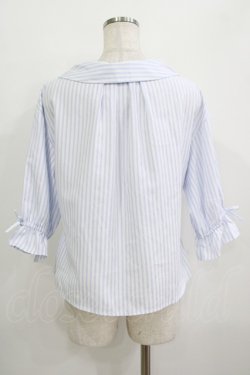 画像3: F&A / オフショル開衿5分袖シャツ Free OFF×BLUE H-25-09-21-052-LO-BL-NS-ZH