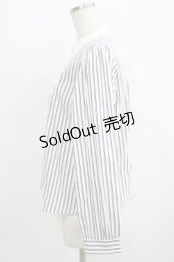 画像2: Fi.n.t / ヨーク切替ストライプシャツ Free BLACK×WH H-25-09-21-053-CA-BL-NS-ZH