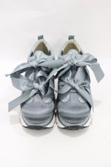 merry jenny / JQリボンスニーカー M ブルー H-25-09-21-1001-LO-SH-KB-ZH