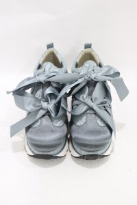 merry jenny / JQリボンスニーカー M ブルー H-25-09-21-1001-LO-SH-KB-ZH