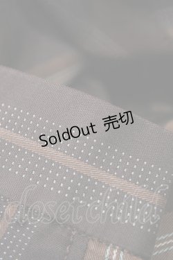 画像4: Jane Marple Dans Le Salon / レジメンタルストライプフリルカラーワンピース M ブラウン H-25-09-21-1028-JM-OP-KB-ZH