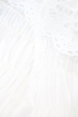 画像3: Jane Marple / カットワークレースのシャーリングビスチェキャミ M 白 H-25-09-21-1040-JM-TO-KB-ZH