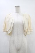 axes femme / バックレースシフォンボレロ  ベージュ H-25-09-21-1042-AX-TO-KB-ZH