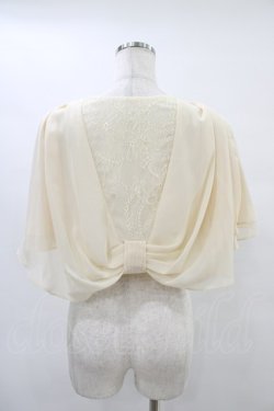 画像2: axes femme / バックレースシフォンボレロ  ベージュ H-25-09-21-1042-AX-TO-KB-ZH