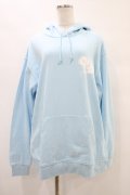 NieR Clothing / プリントプルパーカー 2XL サックス H-25-09-21-1051-PU-TO-KB-ZH