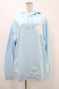 画像1: NieR Clothing / プリントプルパーカー 2XL サックス H-25-09-21-1051-PU-TO-KB-ZH