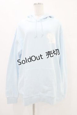 画像1: NieR Clothing / プリントプルパーカー 2XL サックス H-25-09-21-1051-PU-TO-KB-ZH