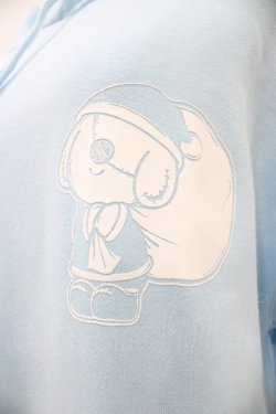 画像3: NieR Clothing / プリントプルパーカー 2XL サックス H-25-09-21-1051-PU-TO-KB-ZH