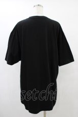 画像2: 【SALE】NieR CLOTHING / プリント半袖CUTSEW XL 黒 H-25-09-21-1055-PU-TO-KB-ZT374 (2)