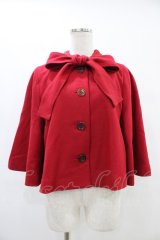 Jane Marple / シャペロンルージュのフードケープジャケット  レッド H-25-09-21-1016-JM-JA-KB-ZH
