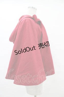 画像3: Jane Marple / シャペロンルージュのフードケープジャケット  レッド H-25-09-21-1016-JM-JA-KB-ZH