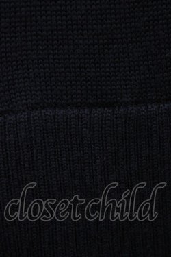 画像6: Jane Marple Dans Le Salon / ニットとTartan checkのトロンプルイユドレス M ネイビー×カーキ H-25-09-21-1019-JM-OP-KB-ZH