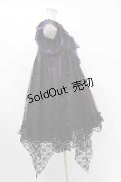 画像3: MR corset / レースフリル蝶プリントワンピース  黒×紫 H-25-09-21-1020-PU-OP-KB-ZH