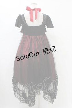 画像2: MR corset / レースアップホルタードレス  黒×赤 H-25-09-21-1022-PU-OP-KB-ZH