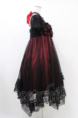 画像3: MR corset / レースアップホルタードレス  黒×赤 H-25-09-21-1022-PU-OP-KB-ZH
