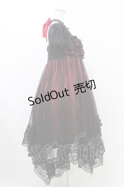 画像3: MR corset / レースアップホルタードレス  黒×赤 H-25-09-21-1022-PU-OP-KB-ZH