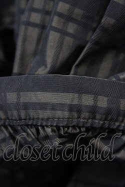 画像7: Jane Marple / Memory shadow check shirring dress  ブラック H-25-09-21-1024-JM-OP-KB-ZH