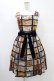 画像1: Jane Marple / ブリティッシュチョコレートバースクエアドレス  ネイビー H-25-09-21-1025-JM-SK-KB-ZH (1)