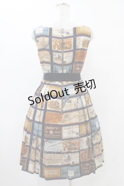 画像2: Jane Marple / ブリティッシュチョコレートバースクエアドレス  ネイビー H-25-09-21-1025-JM-SK-KB-ZH