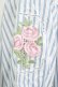 画像4: F&A / ストライプバラ刺繍ブラウス Free OFF/BLUE H-25-09-21-054-LO-BL-NS-ZH (4)