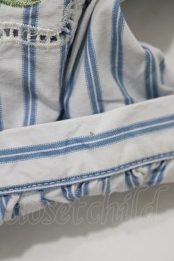 画像5: F&A / ストライプバラ刺繍ブラウス Free OFF/BLUE H-25-09-21-054-LO-BL-NS-ZH