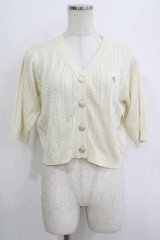 Fi.n.t / エンブレム釦ケーブルVネックニットカーディガン Free IVORY H-25-09-21-058-CA-TO-NS-ZH