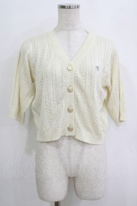 Fi.n.t / エンブレム釦ケーブルVネックニットカーディガン Free IVORY H-25-09-21-058-CA-TO-NS-ZH
