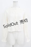 m petit by misako / AM バラレースニットカーディガン M オフ H-25-09-21-059-LO-TO-NS-ZH