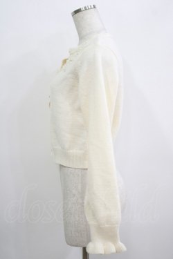 画像2: m petit by misako / AM バラレースニットカーディガン M オフ H-25-09-21-059-LO-TO-NS-ZH