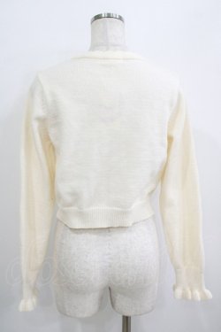 画像3: m petit by misako / AM バラレースニットカーディガン M オフ H-25-09-21-059-LO-TO-NS-ZH
