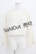Fi.n.t / エンブレム釦ワイドスリーブニットプルオーバー Free IVORY H-25-09-21-060-CA-TO-NS-ZH