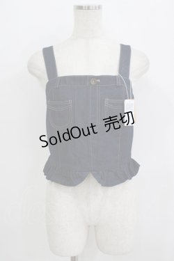 画像1: Fi.n.t / リメイク風デニムビスチェ Free INDIGO H-25-09-21-065-CA-TO-NS-ZH