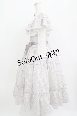 画像2: Innocent World / すみれの宝石箱ショール風ワンピース L スミレ柄パープル/Violet pattern Purple H-25-09-21-005-IW-OP-NS-ZH