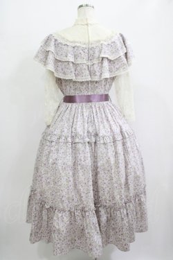 画像3: Innocent World / すみれの宝石箱ショール風ワンピース L スミレ柄パープル/Violet pattern Purple H-25-09-21-005-IW-OP-NS-ZH