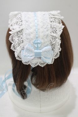 画像2: BABY,THE STARS SHINE BRIGHT / シェリルレーシィヘッドドレス  サックス H-25-09-21-076-BA-AC-NS-ZH