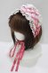 画像1: metamorphose / シャーロットレースアップヘッドドレス  オフ白 H-25-09-21-077-ME-AC-NS-ZH (1)