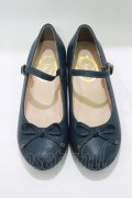 F&A / リボンストラップパンプス S/22.5〜23cm D/GREEN H-25-09-21-079-LO-SH-NS-ZH