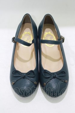 画像1: F&A / リボンストラップパンプス S/22.5〜23cm D/GREEN H-25-09-21-079-LO-SH-NS-ZH