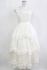 Hoshibako Works / サマーガーデン フロントクロスジャンパースカート Free ホワイト H-25-09-21-006-LO-OP-NS-ZH