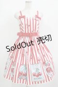 Angelic Pretty / Cherry Stampジャンパースカート Free レッド H-25-09-21-007-AP-OP-NS-ZH