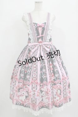 画像1: Royal Princess Alice / Strawberry Sweets・飴ノ森ふみかコラボジャンパースカート Free ブラック H-25-09-21-008-LO-OP-NS-ZH
