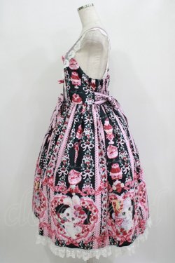 画像2: Royal Princess Alice / Strawberry Sweets・飴ノ森ふみかコラボジャンパースカート Free ブラック H-25-09-21-008-LO-OP-NS-ZH