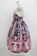 画像2: Royal Princess Alice / Strawberry Sweets・飴ノ森ふみかコラボジャンパースカート Free ブラック H-25-09-21-008-LO-OP-NS-ZH (2)