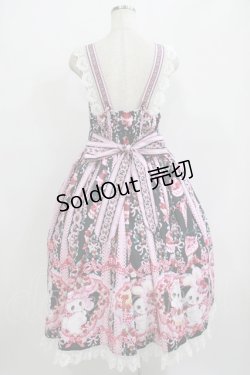 画像3: Royal Princess Alice / Strawberry Sweets・飴ノ森ふみかコラボジャンパースカート Free ブラック H-25-09-21-008-LO-OP-NS-ZH