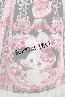 画像4: Royal Princess Alice / Strawberry Sweets・飴ノ森ふみかコラボジャンパースカート Free ブラック H-25-09-21-008-LO-OP-NS-ZH