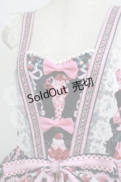 画像5: Royal Princess Alice / Strawberry Sweets・飴ノ森ふみかコラボジャンパースカート Free ブラック H-25-09-21-008-LO-OP-NS-ZH