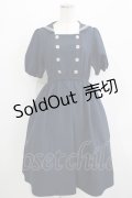 Fi.n.t / ダブル釦スクエアネックマリンワンピース Free NAVY H-25-09-21-010-CA-OP-NS-ZH