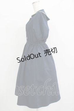 画像2: Fi.n.t / ダブル釦スクエアネックマリンワンピース Free NAVY H-25-09-21-010-CA-OP-NS-ZH