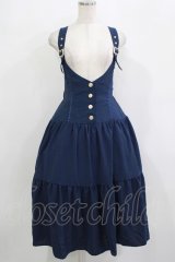 axes femme POETIQUE / ティアードジャンスカ M ネイビー H-25-09-21-013-AX-OP-NS-ZH